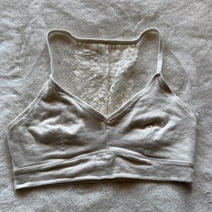 JUSTICE Girl’s Lace Back Bralette - Cream